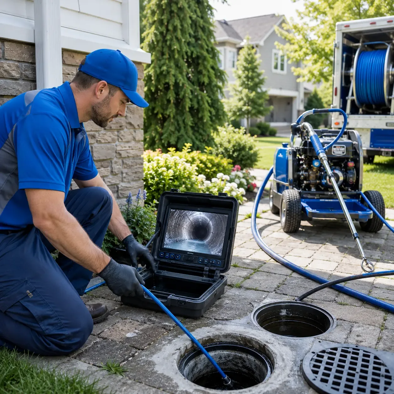 Outdoor drain cleaning professionals serving Cornell, WI