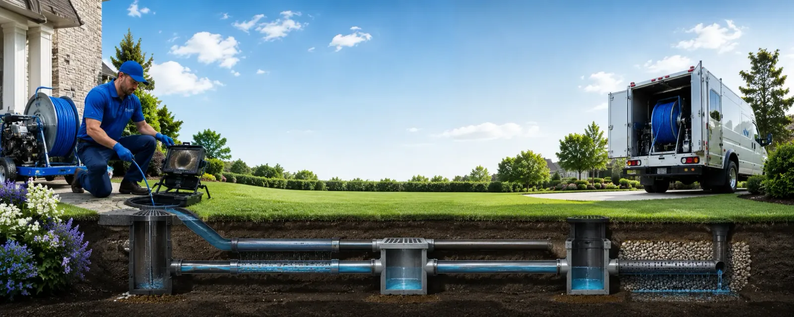 Outdoor drain cleaning information for Cornell, WI